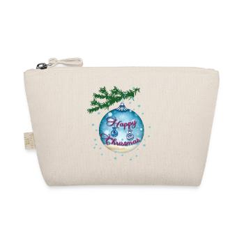 Blue Bauble - Organic Pouch - nature - Front