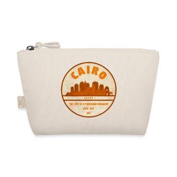 Emblème de silhouette rétro de la ville du Caire - Trousse biologique - nature - Devant