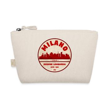 Insigne rétro de la Skyline de Milan Lombardie - Trousse biologique - nature - Devant
