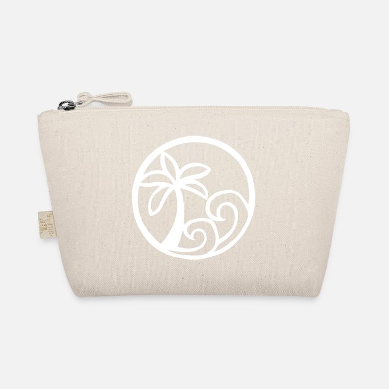 Vagues et palmier blanc Trousse biologique