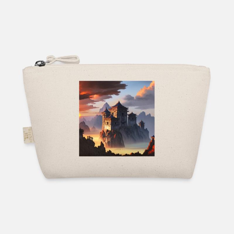 Castle ruin with Asian influence Organic Pouch