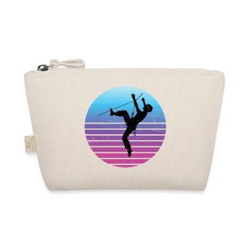 Climbing Women Climbing Climber Boulder - Organic Pouch - nature - Front