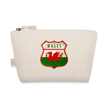Wales coat of arms flag design - Organic Pouch - nature - Front