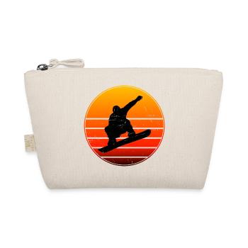 Snowboarding Damen Snowboard Snowboarder Herren - Bio-Täschchen - Natur - Vorne