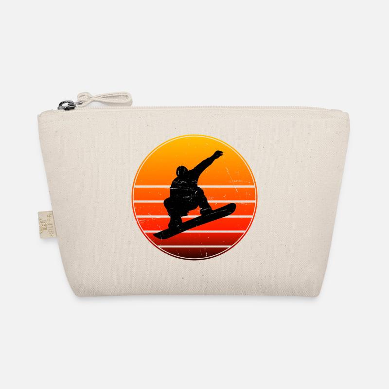Snowboarding Damen Snowboard Snowboarder Herren Bio-Täschchen