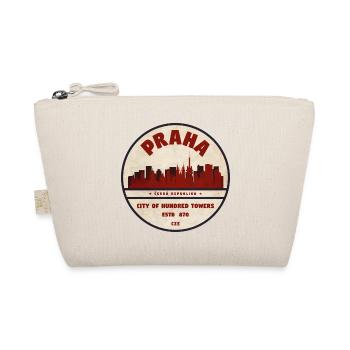 Logo rond vintage de la Skyline de Prague - Trousse biologique - nature - Devant