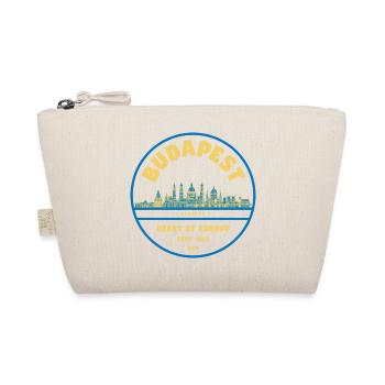 Budapest Skyline Emblem Heart of Europe - Organic Pouch - nature - Front