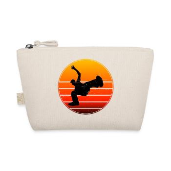 Herren Damen Breakdance Bboy Hip Hop Hiphop - Bio-Täschchen - Natur - Vorne
