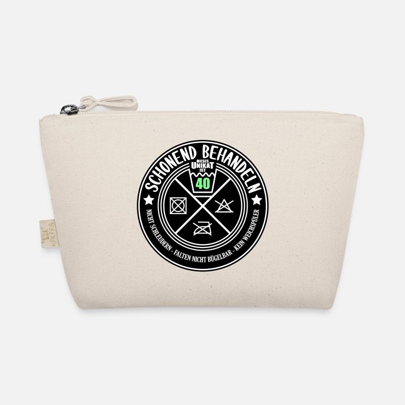 Schonend behandeln Unikat ist 40 | Farben änderbar Bio-Täschchen