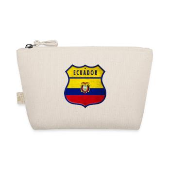 Ecuador Flaggen Wappen Design - Bio-Täschchen - Natur - Vorne