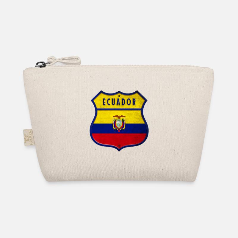 Ecuador flag coat of arms design Organic Pouch