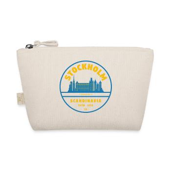 Insigne de la Skyline de Stockholm Bleu Jaune - Trousse biologique - nature - Devant