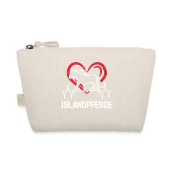 Cœur Chevaux Chevaux Islandais Cheval Amour Dicton - Trousse biologique - nature - Devant