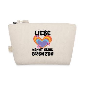 Gleichberechtigung Lgbt beziehung Herz Statement - Bio-Täschchen - Natur - Vorne