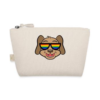 Cool Hund Lgbt Regenbogen Lesben Homosexuell - Bio-Täschchen - Natur - Vorne