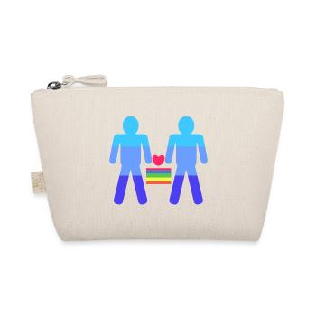 Heart Lgbt Same-sex marriage rainbow - Organic Pouch - nature - Front