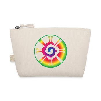 Galactic Butterfly Hunab Ku - aztec symbol - Organic Pouch - nature - Front