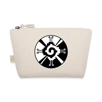 Galactic Butterfly Hunab Ku - aztec symbol - Organic Pouch - nature - Front