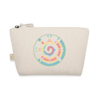 Galactic Butterfly Hunab Ku - aztec symbol - Organic Pouch - nature - Front