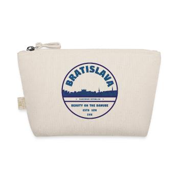 Bratislava Danube Skyline Emblem - Organic Pouch - nature - Front