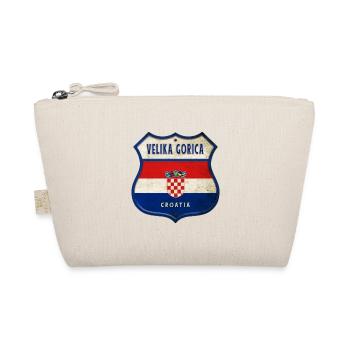 Velika Gorica Croatia flag coat of arms design - Organic Pouch - nature - Front