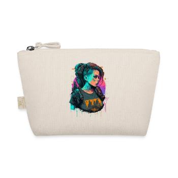 Fearsome Punk Girl das ideale Geschenk für Tech-Nerds - Bio-Täschchen - Natur - Vorne