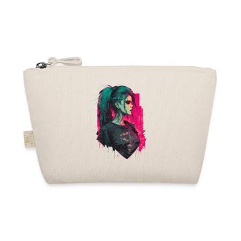 Breathtaking Digital Painting of a Punk Women - Organic Pouch - nature - Front