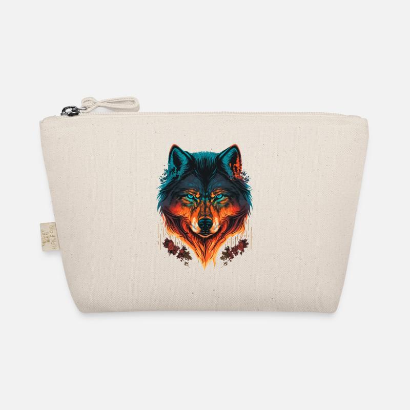 Wolf Illustration for every Forest Lovers Organic Pouch
