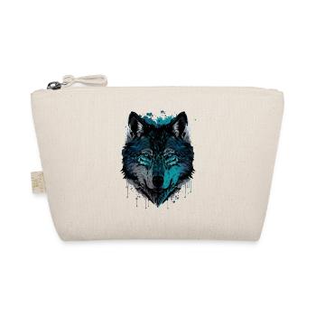 A Wolf Drawing as the Fabulous Christmas Present - Organic Pouch - nature - Front