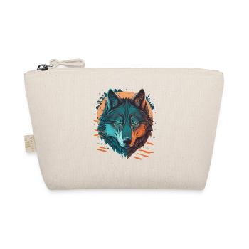 Amazing Design of a Wolf - Organic Pouch - nature - Front