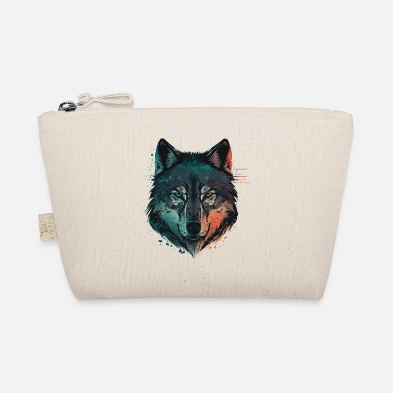 A Wolf Drawing for all Wolf Enthusiasts Organic Pouch