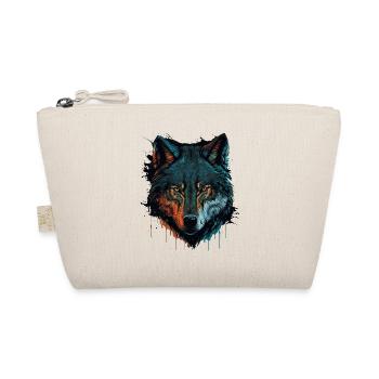 A Wolf Head Design for every Forest Animal Lovers - Organic Pouch - nature - Front