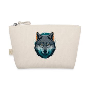 Breathtaking Digital Painting of a Wolf - Organic Pouch - nature - Front