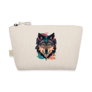 Une illustration numérique de tête de loup comme grand cadeau - Trousse biologique - nature - Devant