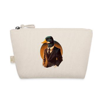 Duck in three piece suit - Organic Pouch - nature - Front