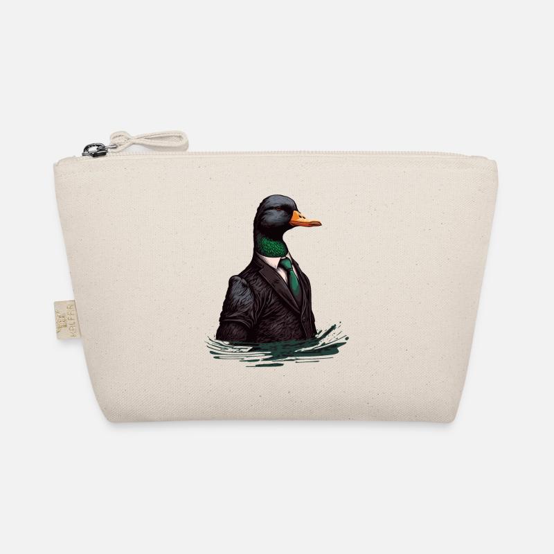 Duck in feather Suit Organic Pouch