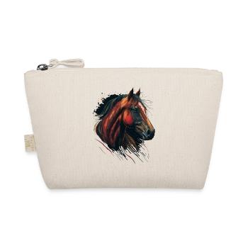 Horse Head Digital Painting - Bio-Täschchen - Natur - Vorne