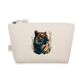 Tiger in High Gras - Organic Pouch - nature - Front