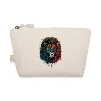 Beautiful Lion Head - Organic Pouch - nature - Front