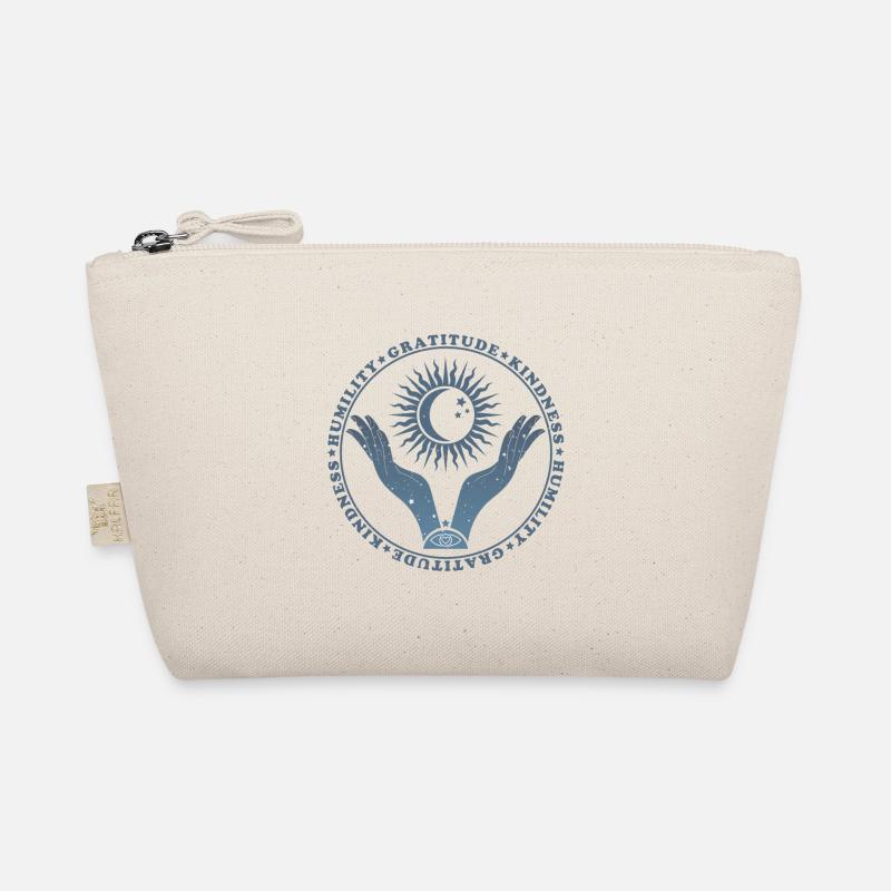 Humility - Gratitude - Kindness - Boho Design Organic Pouch
