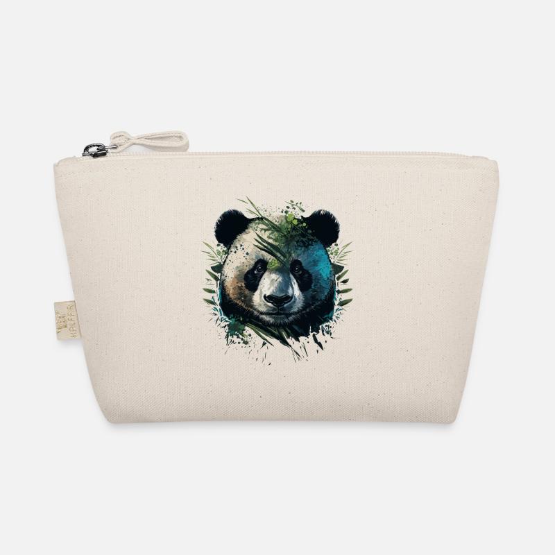 Panda caché derrière des lattes Trousse biologique