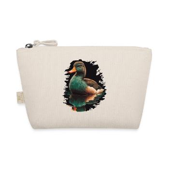 Duck Reflecting in Water - Organic Pouch - nature - Front