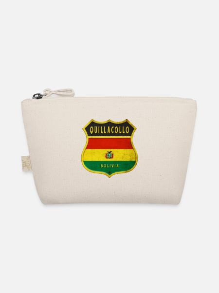 Quillacollo Bolivien Wappen Design - Bio-Täschchen - Natur