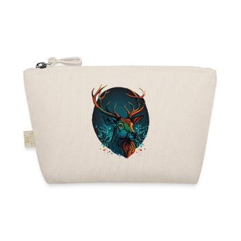 Deer head Design - Organic Pouch - nature - Front