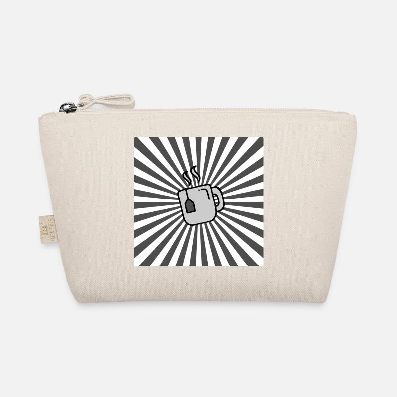Sunburst Tea grey white-Sonnenaufgang Teetasse Bio-Täschchen