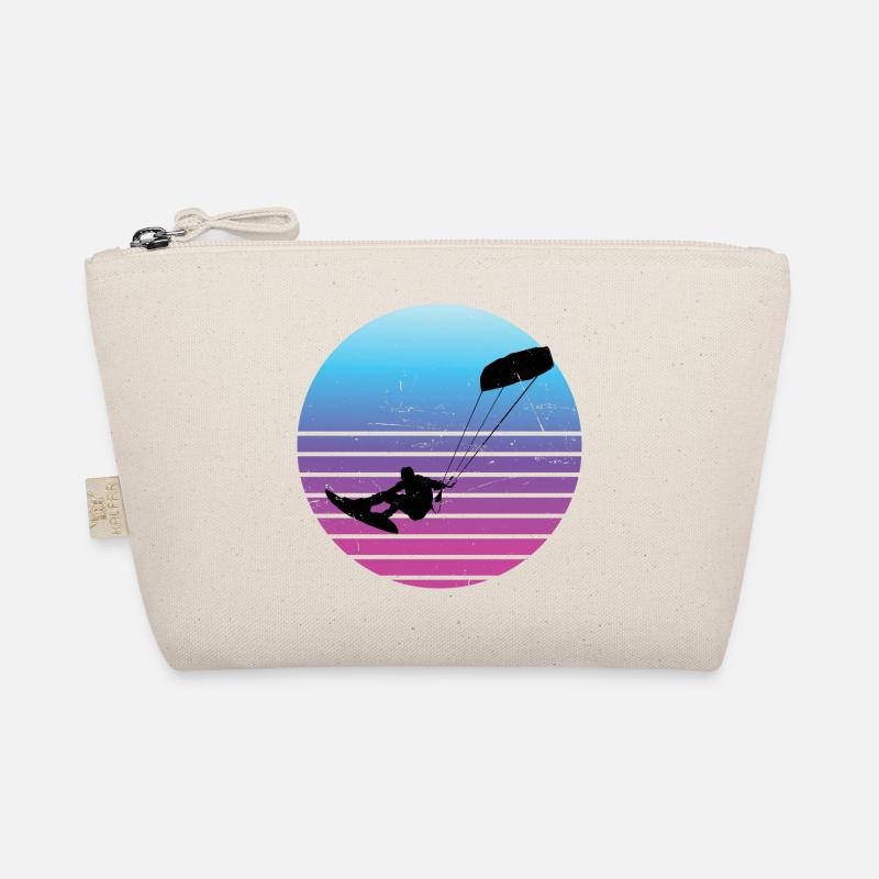 Kiten Kitesurfing Herren Kitesurfen Kite - Bio-Täschchen - Natur