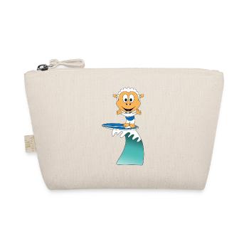 SCHAF - SURFER - WELLENREITER - WASSERSPORT - TIER - Bio-Täschchen - Natur - Vorne