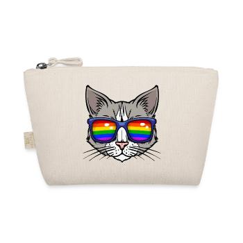 Cool Lgbt Cat Bisexuel Sexualité Arc-en-ciel - Trousse biologique - nature - Devant