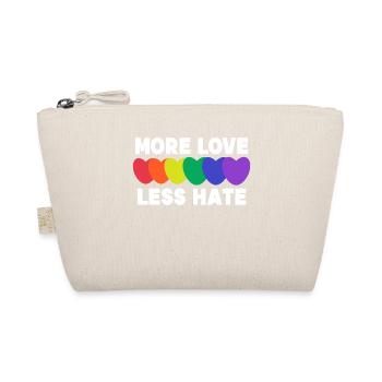 Heart Love Statement Lgbt Equality Homo - Organic Pouch - nature - Front