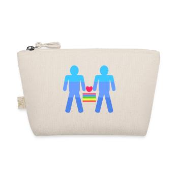 Same-sex partnership Heart Lgbt - Organic Pouch - nature - Front